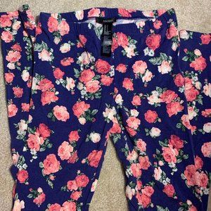 Forever 21 | Floral Leggings | Small
